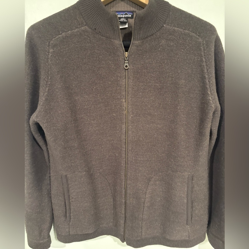 Patagonia Women’s Zip-Up Sweater 100% Wool - Picture 5 of 6